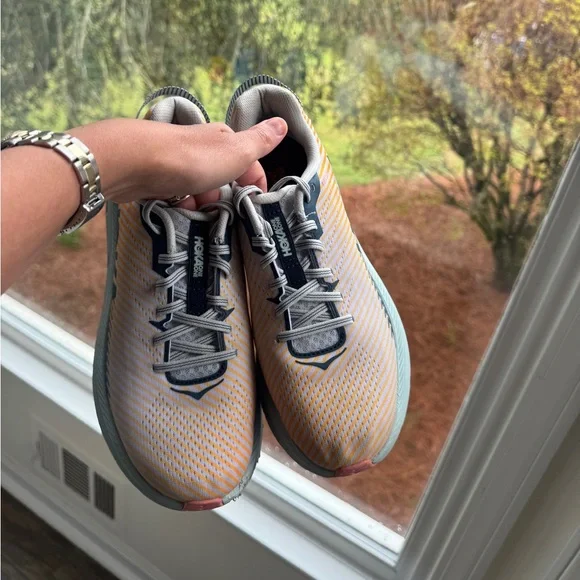 HOKA ONE ONE WOMEN'S RINCON light blue orange 9 - Picture 3 of 6